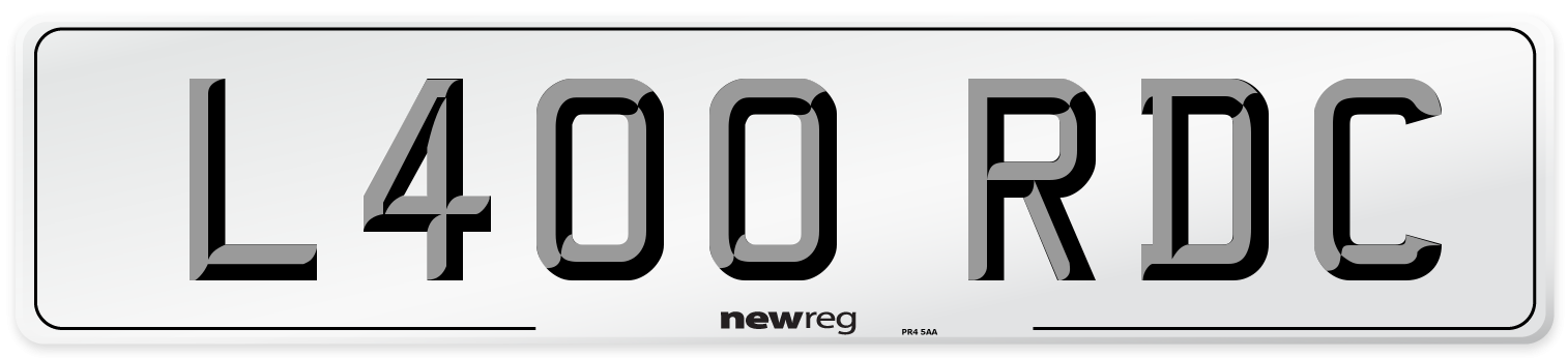 L400 RDC Number Plate from New Reg